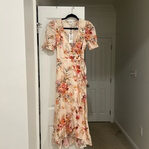 NWT Floral Wrap Dress